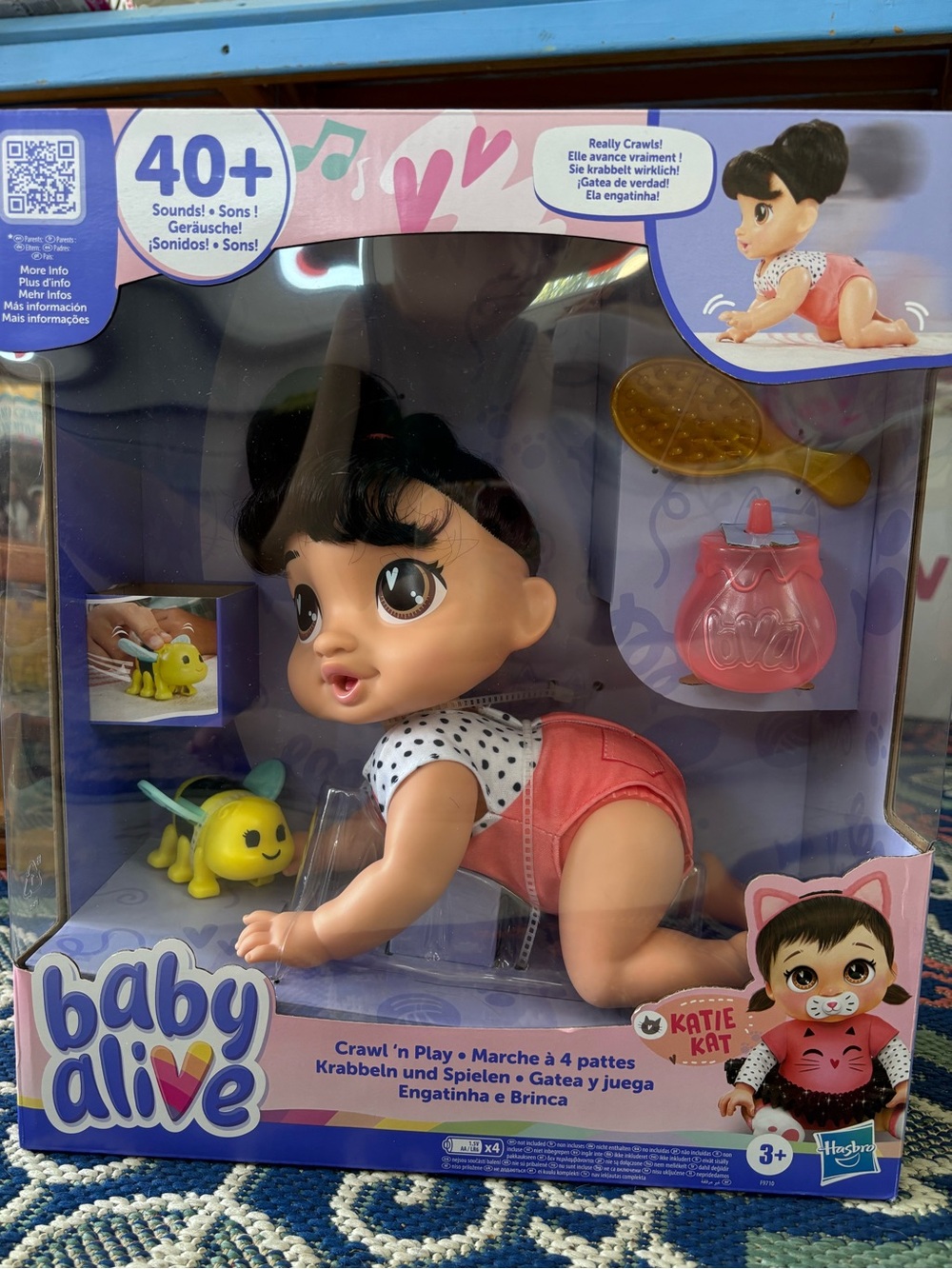 Baby Alive Katie Kat Crawl 'n Play Doll